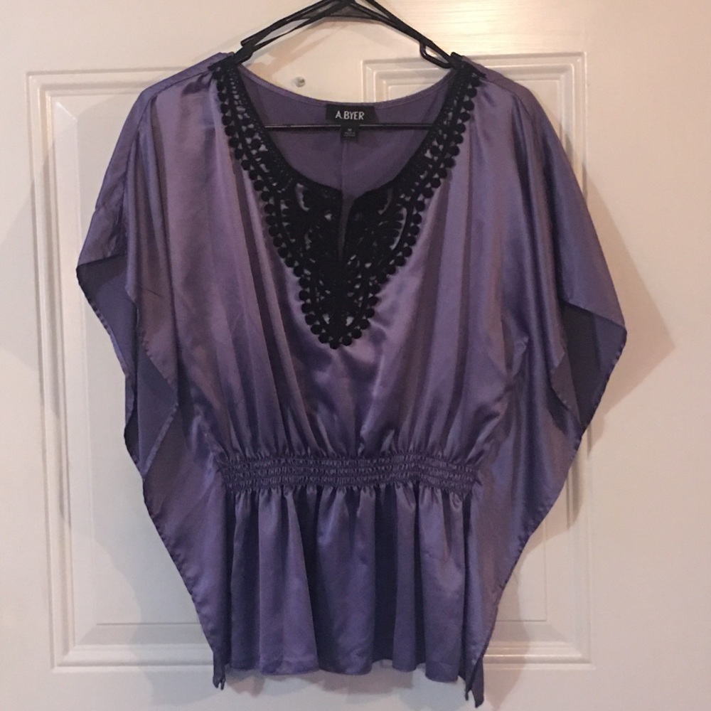 Lavender Silky Top by A. Byer